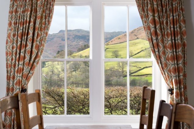 Views over Grasmere Fells from Bramrigg House.